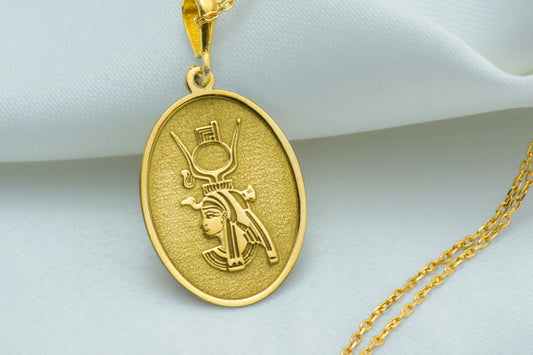 Goddess Isis Pendant: Egyptian Mother Goddess Necklace, Sacred Magic Charm, Ancient Protection Amulet