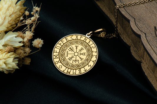 Vegvisir Necklace: Viking Compass Pendant