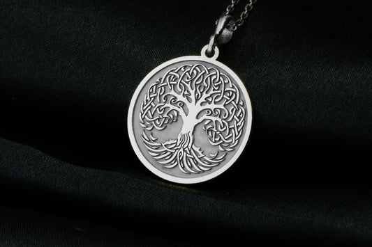 Tree of Life Necklace: Handmade Yggdrasil Pendant