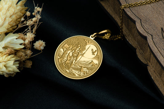 Athena Pendant: Greek Goddess of Wisdom Necklace, Warrior Amulet, Protector Charm