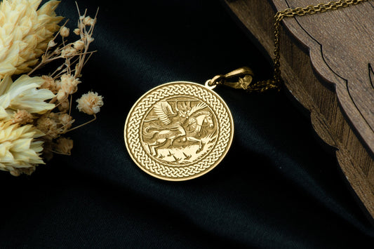 Valkyrie Pendant: Norse Warrior Necklace