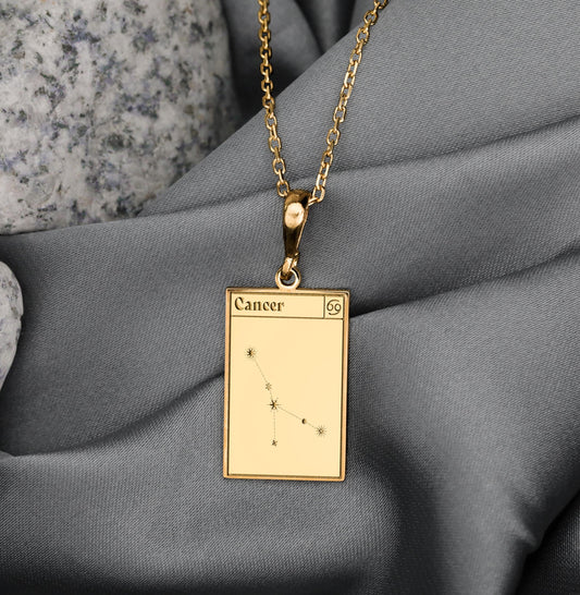 Cancer Zodiac Necklace: Astrology Pendant