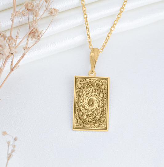 Chaos Pendant: Greek Primordial Myth Necklace, Creation Charm, Origin Talisman