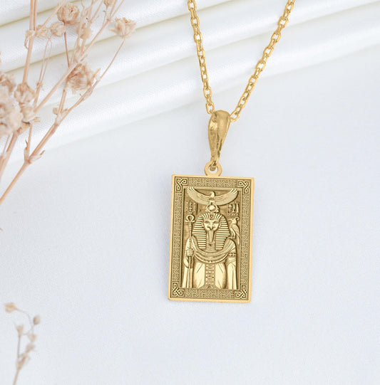 Horus Pendant: Egyptian Falcon God Necklace