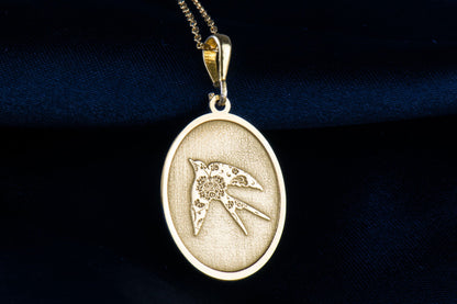 Swallow Bird Pendant Necklace