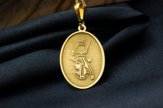 Goddess Isis Pendant: Egyptian Mother Goddess Necklace, Sacred Magic Charm, Ancient Protection Amulet