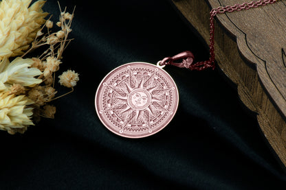 Sun Compass Pendant Necklace