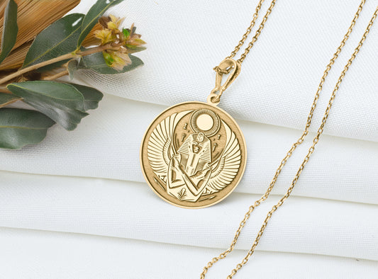 Pharaoh Charm Necklace: Ancient Egyptian Jewelry