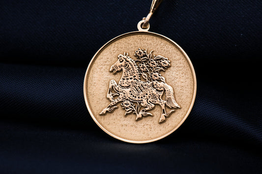 Cavalry Horse Pendant: Warhorse Amulet