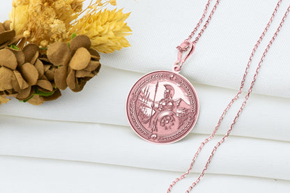 Ares Pendant: Greek God of War Necklace, Power & Passion Charm, Warrior Amulet, Battle Talisman