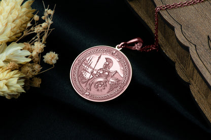 Ares Pendant: Greek God of War Necklace, Power & Passion Charm, Warrior Amulet, Battle Talisman