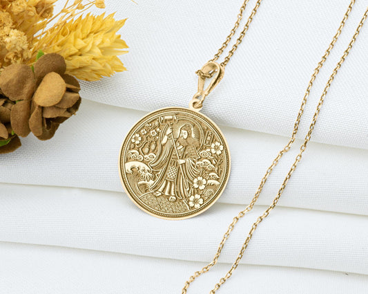 Daikokuten Pendant: Japanese God of Wealth Necklace