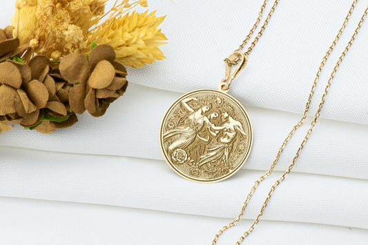 Demeter, Persephone and Hades Pendant Necklace