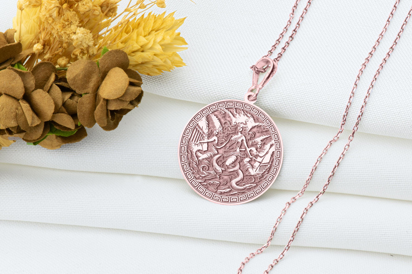 Eumenides Necklace: Sterling Silver Greek Mythology Pendant