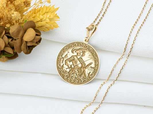 D’Artagnan Pendant: Musketeer Hero Necklace, Sacred Courage Charm, Adventure Spirit Talisman