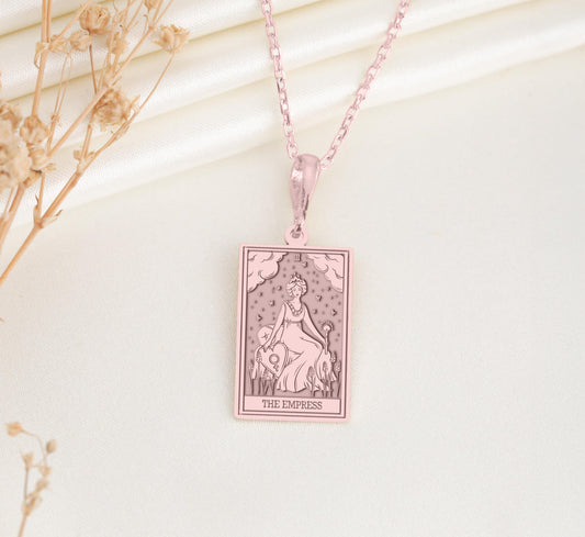 The Empress Tarot Card Pendant: Divine Feminine Necklace