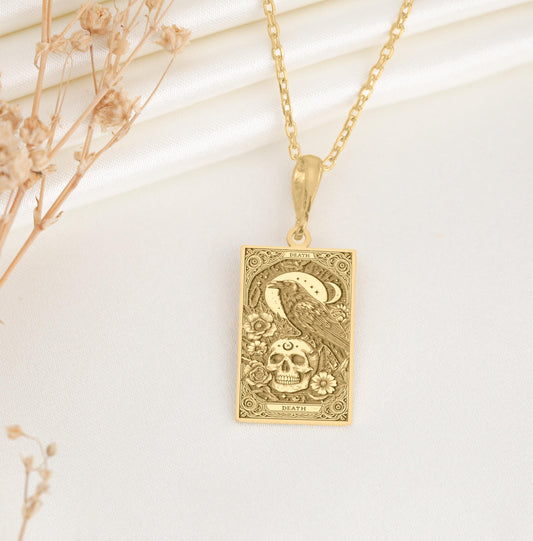 Death Tarot Pendant Necklace