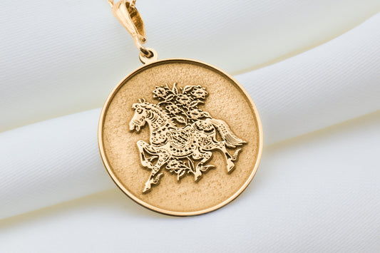 Cavalry Horse Pendant: Warhorse Amulet