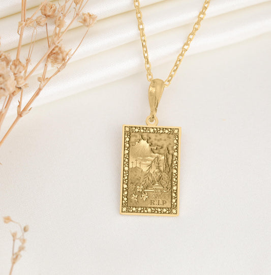 Alchemy R.I.P. Pendant: Sterling Silver Amulet of Transformation