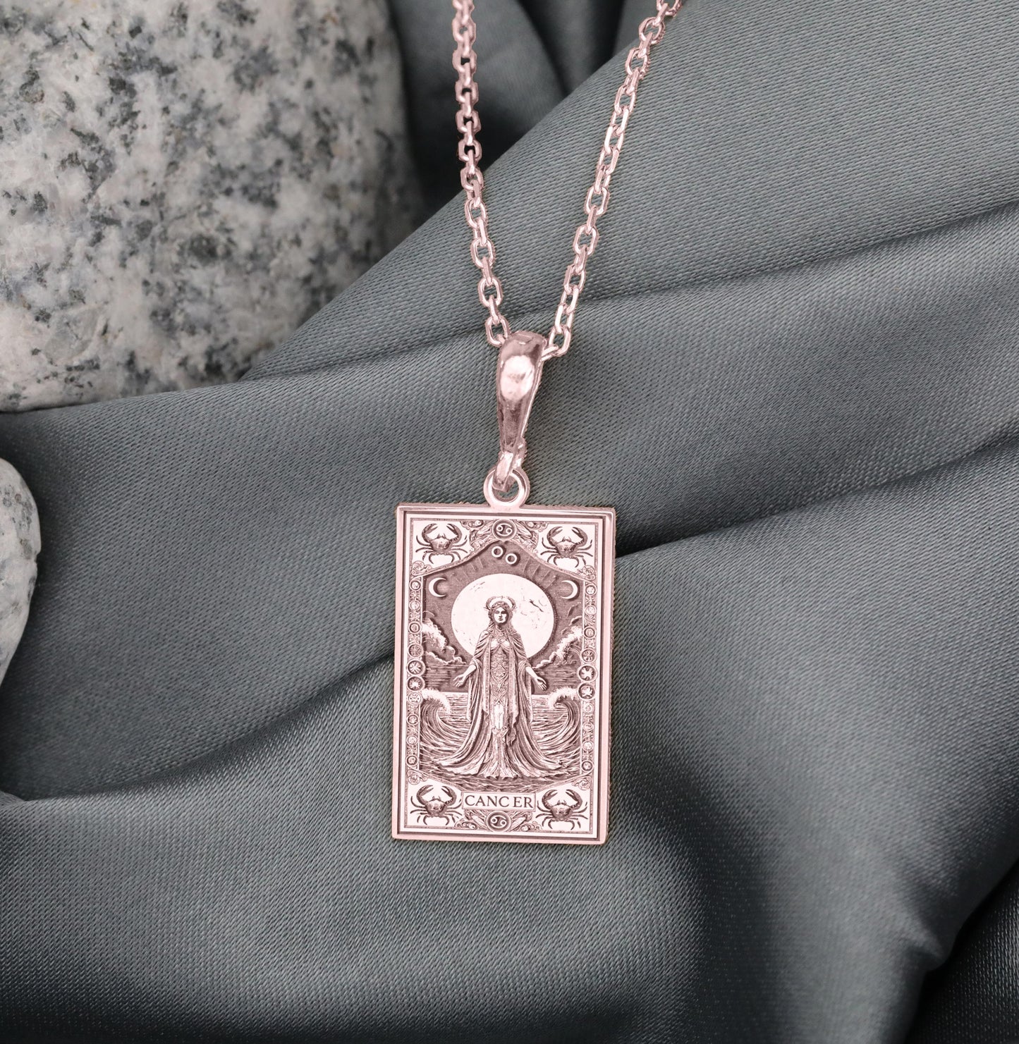 Cancer Zodiac Pendant: Mythic Crab Necklace