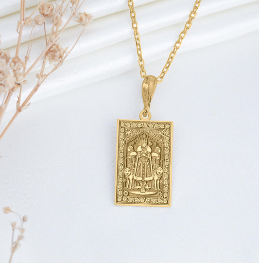 Skadi Pendant: Viking Huntress Necklace, Winter Charm